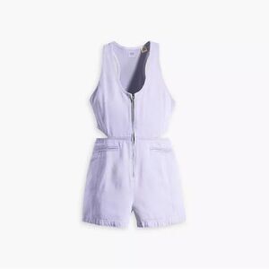 NWT- Levis- RYDON CUTOUT ROMPER-Dusty Persian Violet - Purple-Size Large